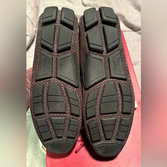 NIB Salvatore Ferragamo Gancini Bit Parigi Grey Loafers Drivers Moccasin 6.5 - Picture 4 of 9